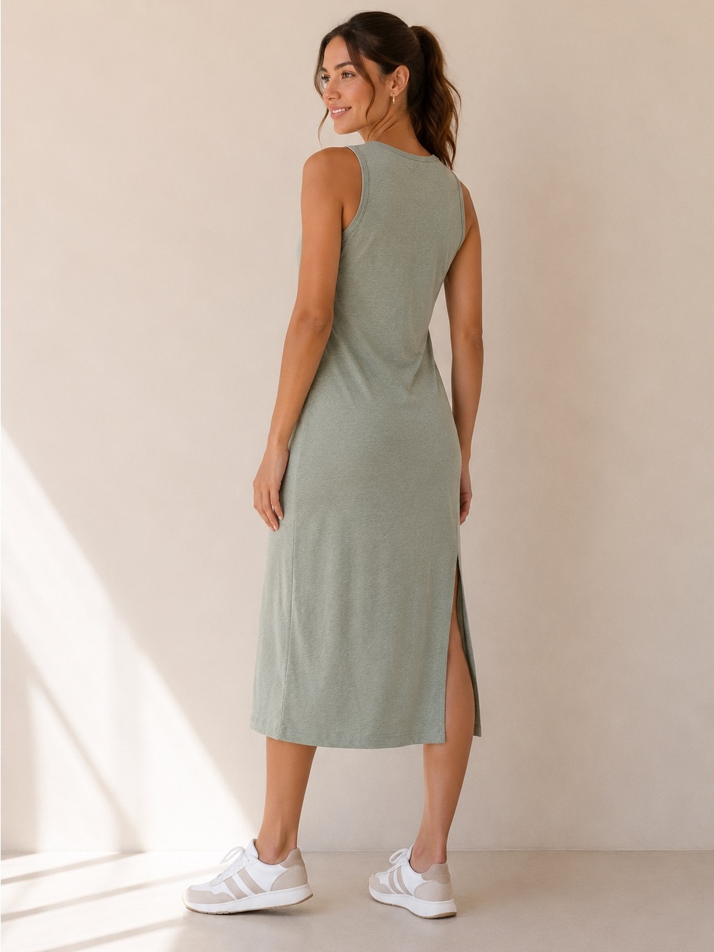 🎉LAST PIECE🎉KYODAN Jewel Neck Midi Dress - Picture 2 of 5